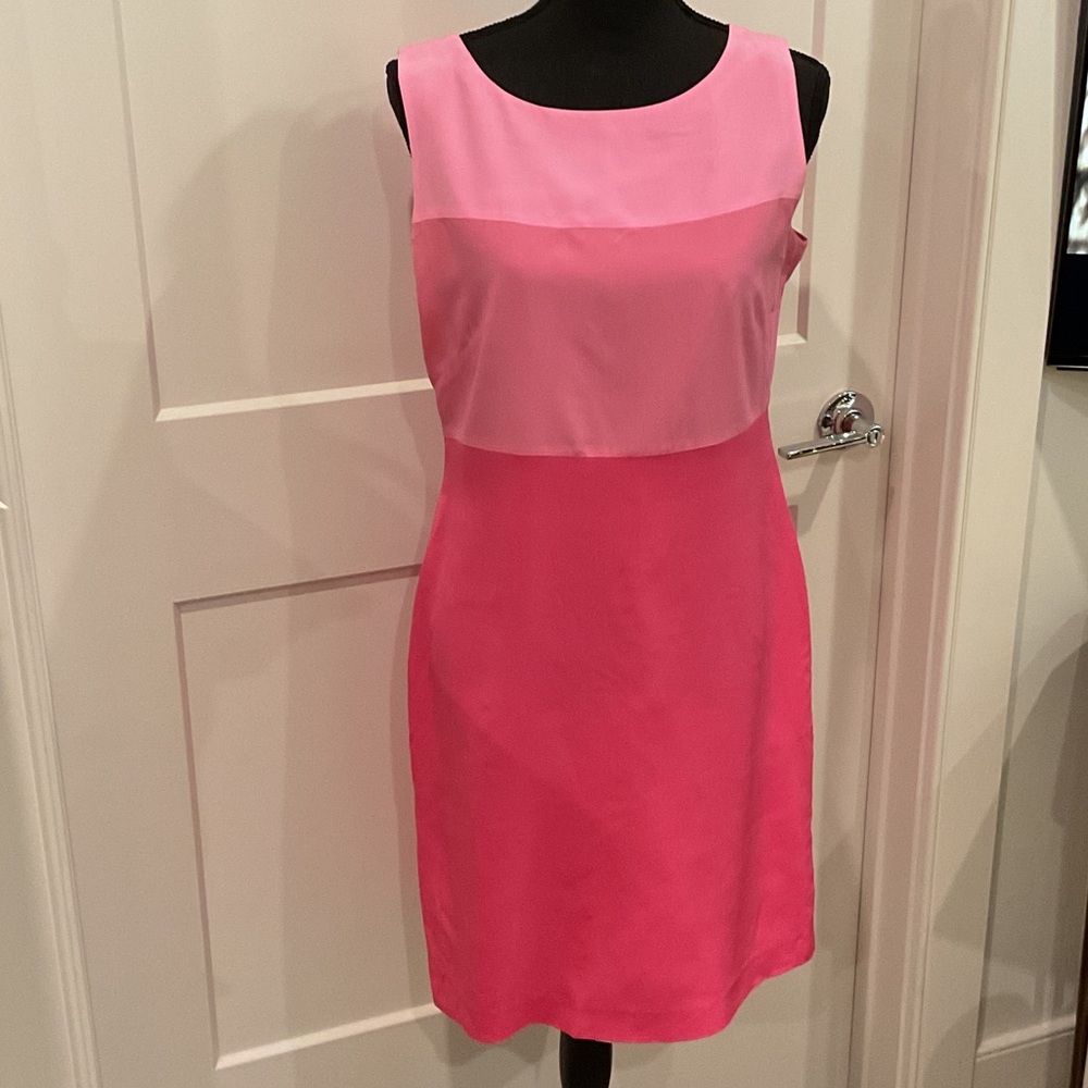 Jessica Howard Pink Colorblock Mini Dress